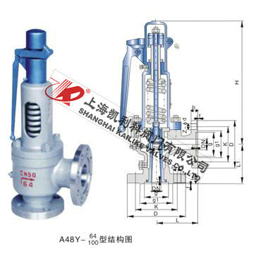 A48H、A48Y帶扳手彈簧全啟式安全閥